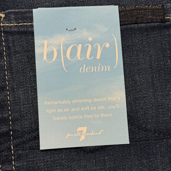 7 For All Mankind B(Air) Kimmie Form Fitted Bootcut Blue Jeans Womens 27 NWT - Picture 3 of 15
